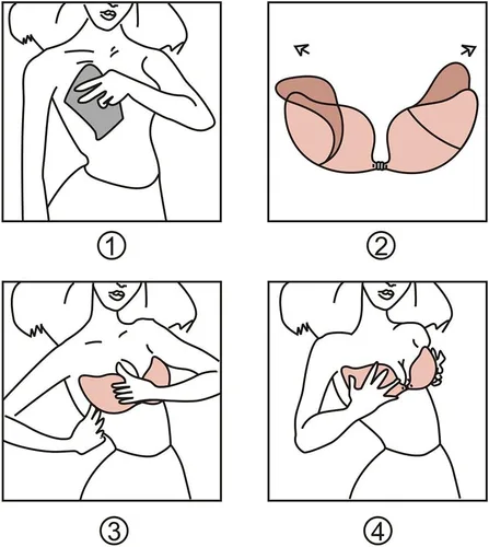 Vista 6 de JUST BEHAVIOR Brasier con realce de espalda descubierta, sin tirantes, reutilizable, invisible, adhesivo de elevación profunda, para mujer