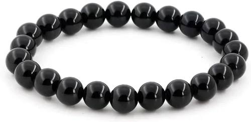 Vista 14 de Clearain Pulsera de Gemas Naturales 8 mm con Cuentas Redondas de Chakra, Cristal de Energía para Reiki, Curación Elástica y Elástica de 7 Pulgadas