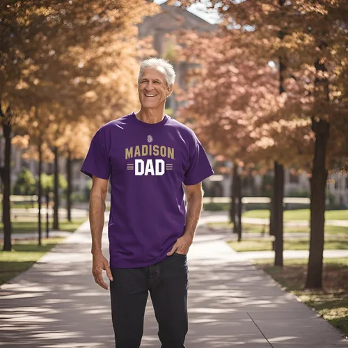 Vista 2 de Camisa para papá - Camiseta universitaria para padres