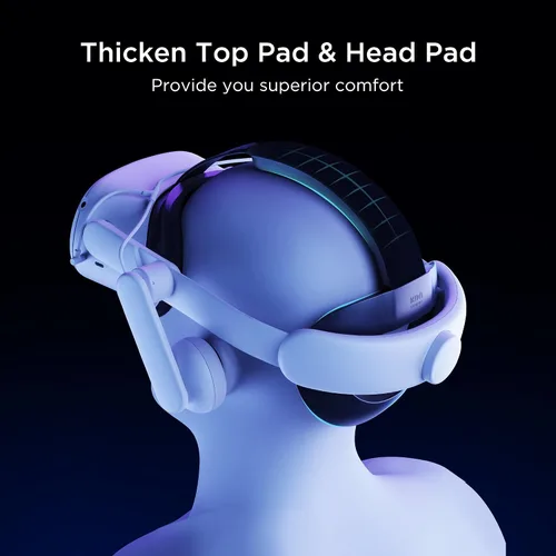Vista 4 de KIWI design Correa de audio cómoda para la oreja y agarres de control compatibles con los accesorios Quest 2