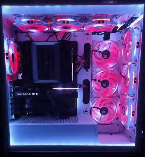 Vista 9 de AsiaHorse FS-9002 Pro - Ventilador de carcasa RGB de 4.724 in, 26 LED ARGB y bucles LED dobles Lingting, ventilador de caja Pwm de 800-1800rpm