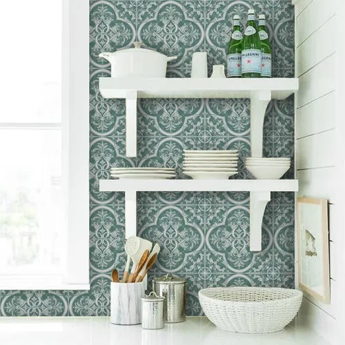 Vista 33 de Alwayspon Adhesivos de transferencia de azulejos de vinilo esmerilado para despegar y pegar, calcomanías autoadhesivas para azulejos de pared