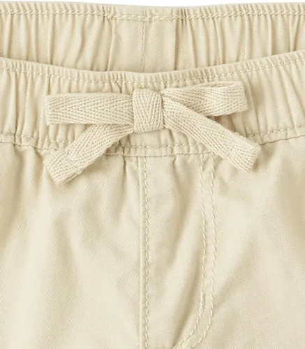 Vista 3 de The Children's Place Pantalones cortos de algodón para niñas pequeñas sombrero de paja