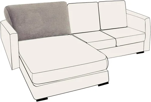 Vista 82 de UNBBRRL Fundas de cojín de asiento para sofá, elásticas, funda de cojín individual para sofá, fundas de cojín para sofá, fundas de héroe protegen