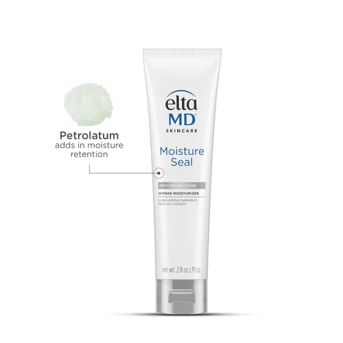 Vista 5 de EltaMD Hidratante para el cuidado de la piel Moisture Seal - Hidratante seco para cuerpo y cara para pieles sensibles, tubo de 2.8 onzas
