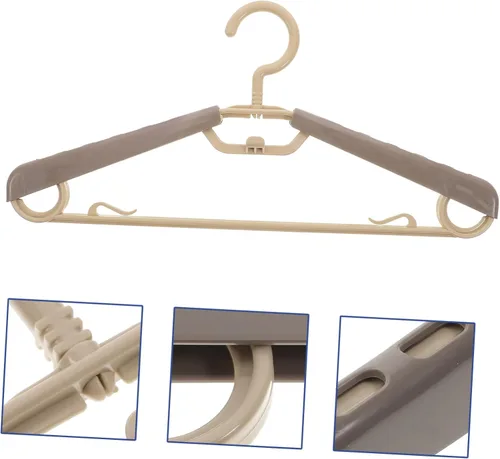 Vista 3 de Cabilock Perchas de traje para hombre, 10 perchas extra anchas sin golpes de 16 a 23 pulgadas, ahorro de espacio, resistentes para organizador
