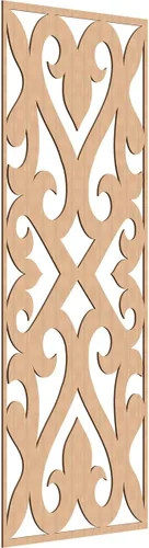 Vista 157 de Keene Paneles de pared decorativos de madera con calado, 9 3/8 pulgadas de ancho x 24 3/8 pulgadas de alto x 1/4 de alto, abedul Birch