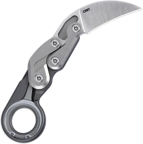 Vista 9 de CRKT Provoke - Cuchillo plegable con Kinematic: Morphing Karambit, hoja de borde liso D2, mango de aluminio, clip de bolsillo, 4040 Negro