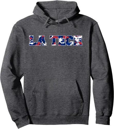 Vista 4 de Louisiana Tech Bulldogs Camo Pullover Hoodie