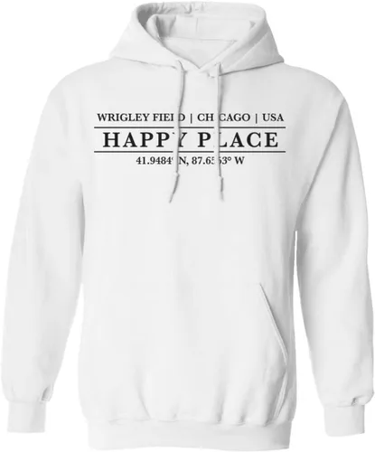 Vista 3 de The Wrigley Field Happy Place Pullover Hoodie