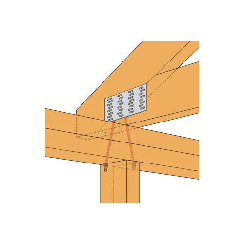 Vista 4 de Simpson Strong-Tie SDWC15600B-KT Tornillo de armadura SDWC de accionamiento fuerte — 0.155 pulgadas x 6 pulgadas T30 Recubrimiento de zinc