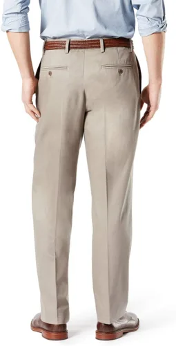 Vista 3 de Dockers Big & Tall Classic Fit Signature Khaki Lux Pantalones elásticos de algodón