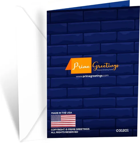 Vista 4 de Tarjeta de cumpleaños de Prime Greetings para yerno, fabricada en Estados Unidos, ecológica, cartulina gruesa con sobre premium 5in x 7.75in