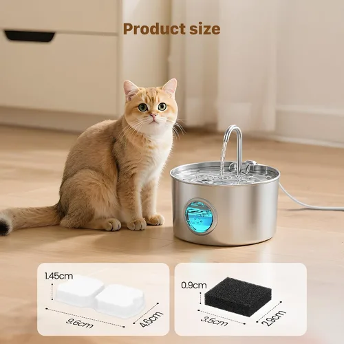 Vista 7 de GIOTOHUN Reemplazo del filtro de fuente de agua para gatos: 12 filtros de fuente para gatos, 12 filtros de fuente para mascotas, 6 filtros