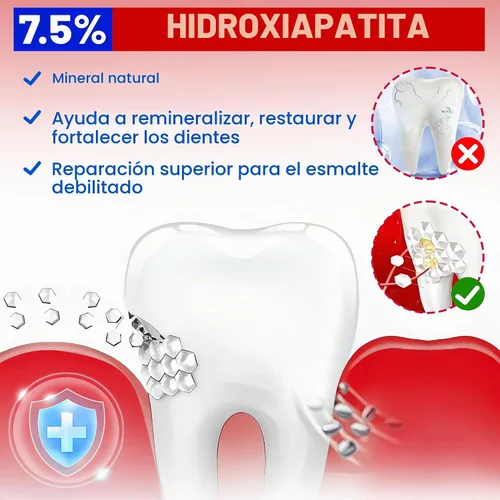 Vista 3 de Woadee SP-6 Hydroxyapatites Pasta de dientes, SP-6 Pasta dental blanqueadora probiótica, 6 probióticos+fórmula de hidroxiapatitas para blanquear