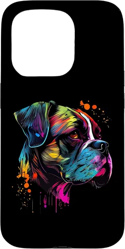 Vista 14 de Boxer Dog Lovers Pop Art Design Cute Boxer Dog Case for iPhone 16