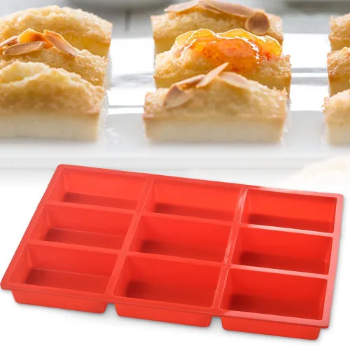 Vista 5 de ionEgg Mini molde de silicona para pan, sartén antiadherente, molde para hornear 9 cavidades para pastel de pan, pan, pastel de carne, paquete de 2
