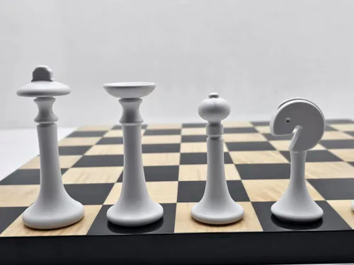 Vista 8 de Juego de ajedrez grande de 15.7 pulgadas con piezas de ajedrez ponderadas de aleación de zinc de alto polímero, juegos de ajedrez para adultos