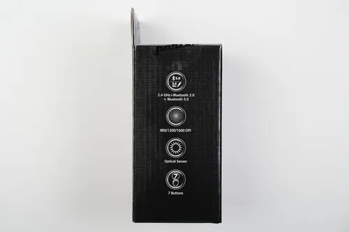 Vista 4 de Perixx PERIMICE-813W - Mouse vertical Bluetooth - Especificaciones inalámbricas 3 en 1 para múltiples dispositivos, bolsa de transporte de viaje