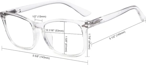 Vista 3 de Eyekepper Paquete de 5 lentes de lectura elegantes para mujeres y hombres