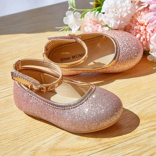 Vista 4 de Otter MOMO ToddlerLittle Girls Mary Jane Ballerina Flats Shoes Slip-on School Party Dress Shoes
