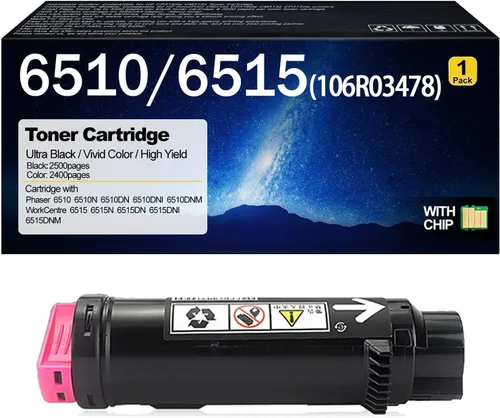Vista 12 de 6510/6515 Toner Cartridge Compatible for Xerox 6510 6515 106R03476 106R03477 106R03478 106R03479 for Xerox Phaser 6510 6510N 6510DN 6510DNI Black