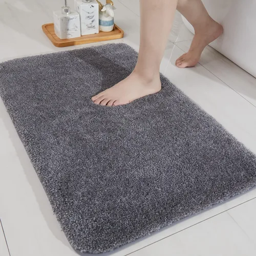 Vista 18 de COSY HOMEER Alfombras extra gruesas para el baño, tapetes de baño antideslizantes, tapete de felpa suave, peludo y 100% micro poliéster, tapete