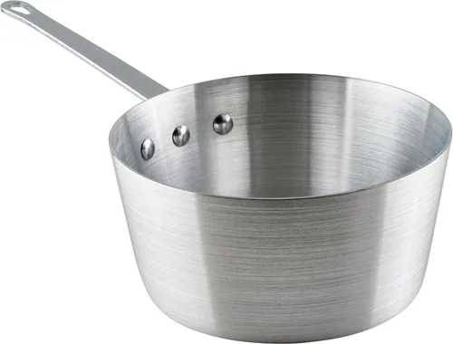 Vista 13 de Winco Olla de salsa cónica de aluminio resistente, 3mm, 1.5 cuartos de galón