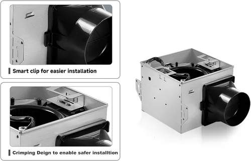 Vista 3 de Extractor de baño 60 CFM, conducto de 4 pulgadas