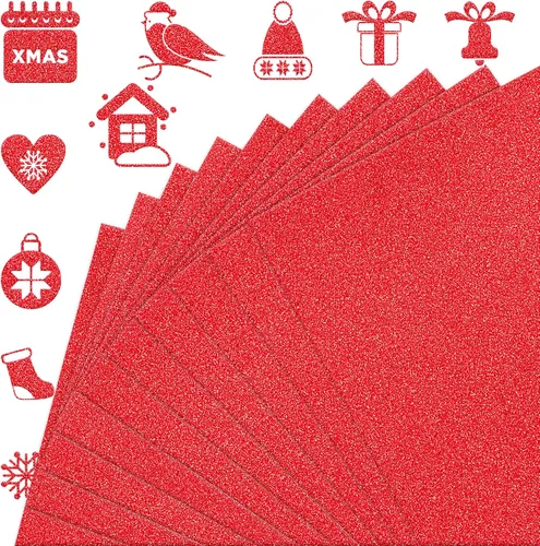 Vista 11 de FEILIBAY 20 hojas de papel de cartulina negra con purpurina, tamaño A4, para manualidades, decoraciones de cumpleaños y bodas, caja de regalo