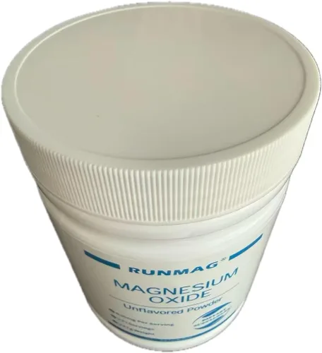 Vista 2 de Polvo de grado alimenticio de óxido de magnesio puro, 17.64 oz