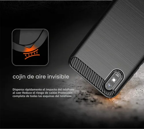 Vista 7 de Asuwish Funda de teléfono para Xiaomi Redmi 9A Redme 9i con protector de pantalla de vidrio templado y accesorios de celda suave y delgada de Negro