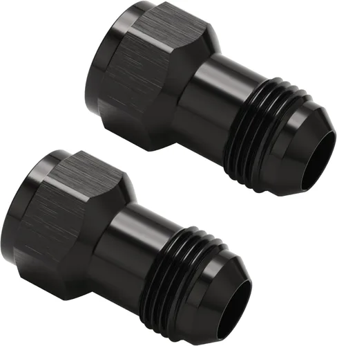 Vista 9 de 4AN hembra flare a 4AN macho Flare extensión adaptador de montaje recto aluminio negro