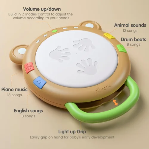Vista 10 de TUMAMA - Batería electrónica musical para bebés y niñas
