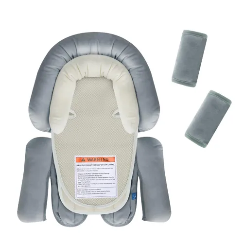 Vista 17 de COOLBEBE Soporte 3 en 1 mejorado para el cuerpo del bebé para recién nacido, bebé, niño pequeño - Almohadilla de cojín de inserción para asiento