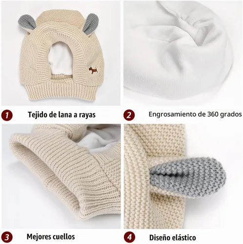 Vista 4 de Orejas silenciosas para perros que ladran la ansiedad, fundas para orejas de perro, redecilla para ruido