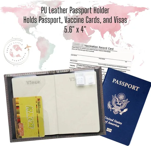 Vista 2 de Funda para pasaporte cromada Libro USA, plateado, Funda para pasaporte