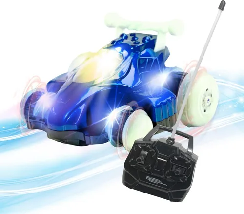Vista 5 de Mindscope La acción azul del truco del control de radio de Hoverquad enciende el vehículo LED 49 MHz