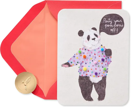 Vista 10 de Papyrus Tarjetas de cumpleaños para niños, erizo y elefante (2 unidades)