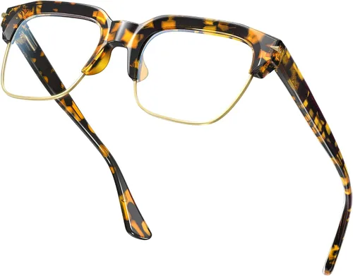 Vista 9 de VISOONE Lentes ligeros TR90 con bloqueo de luz azul Marco Protector de visión para hombres y mujeres ELBERT