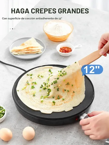 Vista 2 de Máquina para hacer crepas Reemix, plancha compacta para panqueques