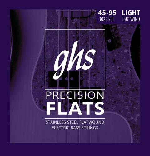Vista 6 de GHS Strings, Bajos de precisión de 5 cuerdas, de acero inoxidable, bobinado de 37.25 pulgadas, mediano (45-126) (M3050-5)