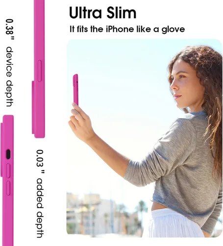 Vista 7 de Vooii Funda magnética compatible con iPhone 14 Pro, protector de pantalla 9H, protector de cámara, forro de microfibra suave, funda de silicona
