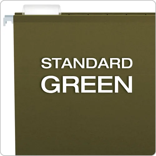 Vista 4 de Pendaflex 04152X1 Carpetas colgantes reforzadas de 1 pulgada de capacidad adicional, color verde estándar
