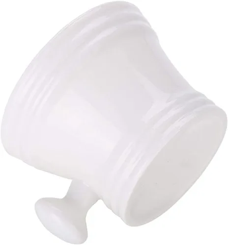 Vista 9 de Tazón de jabón de afeitar de plástico de 2 colores Tazón de jabón de afeitar de espuma Tazón de crema con mango pequeño Tazón de afeitar
