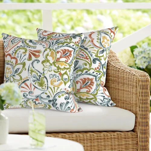Vista 8 de DYTXIII Paquete de 2 almohadas lumbares impermeables para exteriores con rellenos, 12 x 20 pulgadas, almohada decorativa rectangular para patio