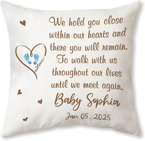 Vista 14 de Hyturtle Almohada conmemorativa personalizada para bebé (bebé conmemorativo 1)