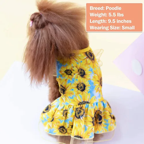 Vista 22 de KYEESE Vestido de Navidad para Perro de Cuadros Búfalo Rojos, Vestidos para Perros con Corbatín, Vestido para Perro Pequeño 0#Buffalo Check