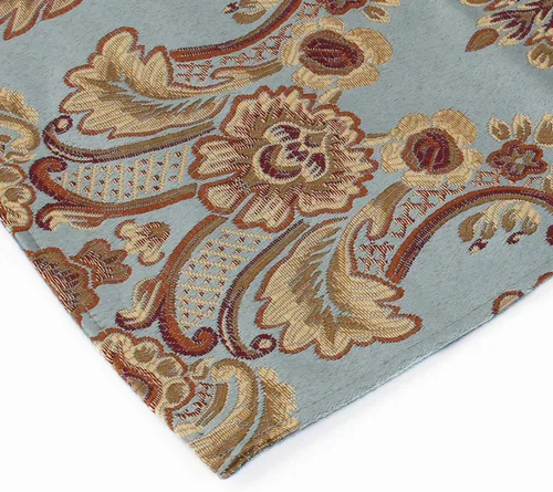Vista 4 de kilofly 6 manteles individuales elegantes de jacquard de brocado floral (11.8 x 15.7 pulgadas)