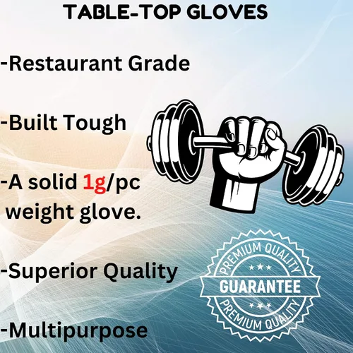 Vista 2 de HYGYNX Disposable Table Top Poly Gloves, Individually Wrapped Gloves Food Handling Gloves, Dining Gloves